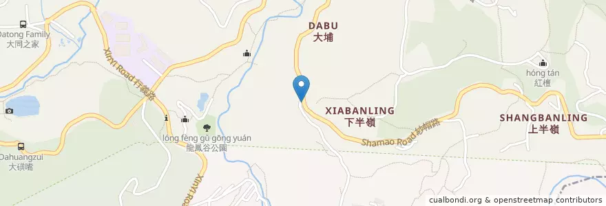 Mapa de ubicacion de 第二展望涼亭 en Taiwan, Nuova Taipei, Taipei, Distretto Di Beitou.