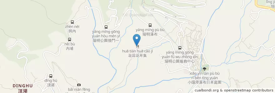Mapa de ubicacion de 花田花草集 en 臺灣, 新北市, 臺北市, 北投區.