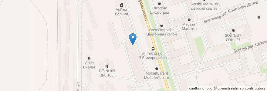 Mapa de ubicacion de Десна en Rússia, Северо-Западный Федеральный Округ, Республика Коми, Городской Округ Сыктывкар.