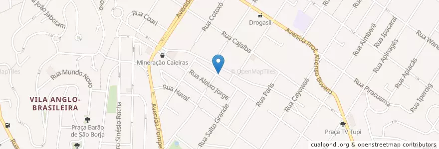 Mapa de ubicacion de Bar do Vandeco en Brasil, Región Sudeste, San Pablo, Região Geográfica Intermediária De São Paulo, Região Metropolitana De São Paulo, Região Imediata De São Paulo, San Pablo.