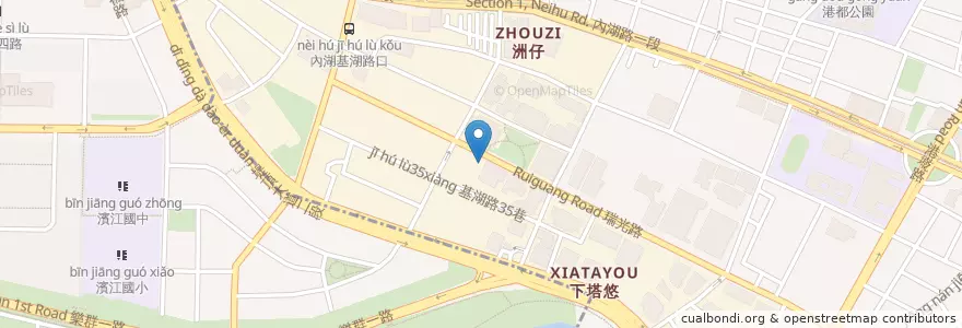 Mapa de ubicacion de 內湖國泰診所 en تایوان, 新北市, تایپه, 內湖區.