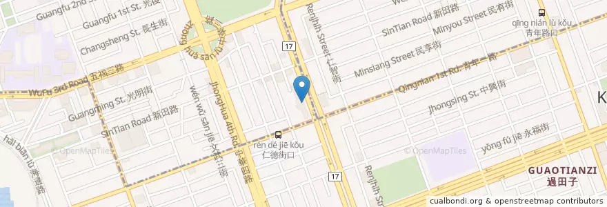 Mapa de ubicacion de brickyard en 臺灣, 高雄市, 前金區.