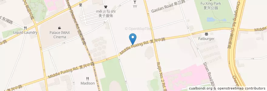 Mapa de ubicacion de La Rue Terrace - Street-side en China, Shanghai, Huangpu.