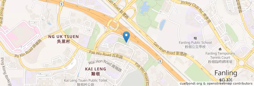 Mapa de ubicacion de 吉祥街花園廁所 Kat Cheung Crescent Garden Toilet en 中国, 香港 Hong Kong, 广东省, 新界 New Territories, 北區 North District.