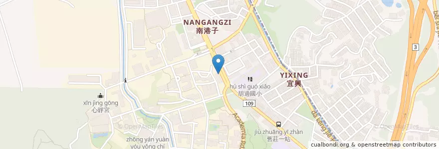 Mapa de ubicacion de 限時信筒 en 타이완, 신베이 시, 타이베이시, 난강 구.