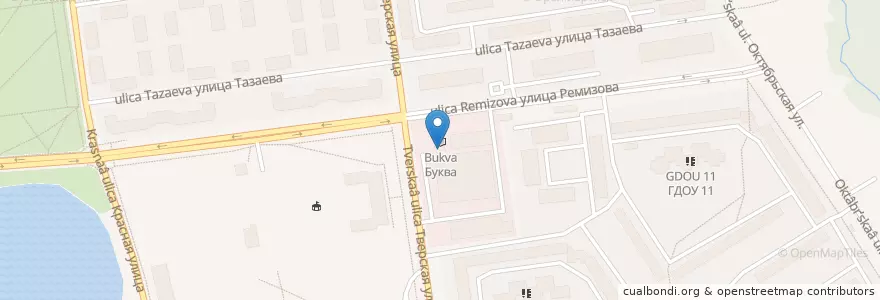 Mapa de ubicacion de Додо Пицца en ロシア, 北西連邦管区, レニングラード州, サンクト ペテルブルク, Колпинский Район, Колпино.