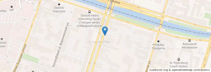Mapa de ubicacion de Оранж en 러시아, Северо-Западный Федеральный Округ, Ленинградская Область, Санкт-Петербург.