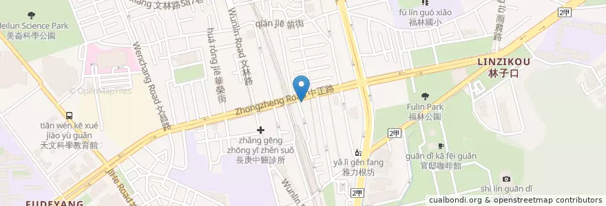 Mapa de ubicacion de Ikari Coffee en Taiwan, New Taipei, Taipei, Shilin District.
