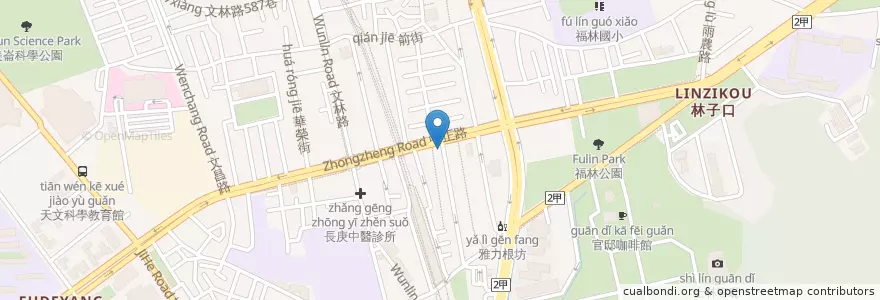 Mapa de ubicacion de 永和豆漿大王 en Taiwán, Nuevo Taipéi, Taipéi, 士林區.