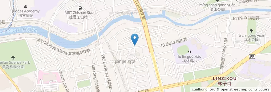 Mapa de ubicacion de 士林順天堂 en 타이완, 신베이 시, 타이베이시, 스린 구.