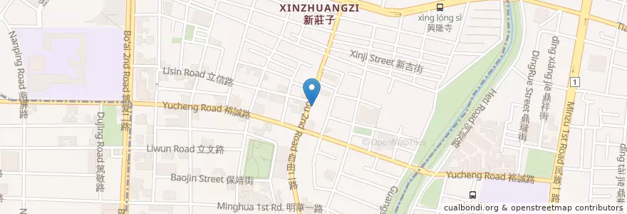 Mapa de ubicacion de 大宅門干鍋鴨頭 en Taiwán, Kaohsiung, 左營區.