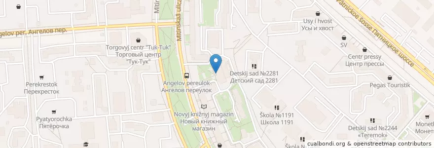 Mapa de ubicacion de Аптечный пункт en Russie, District Fédéral Central, Moscou, Северо-Западный Административный Округ, Район Митино.