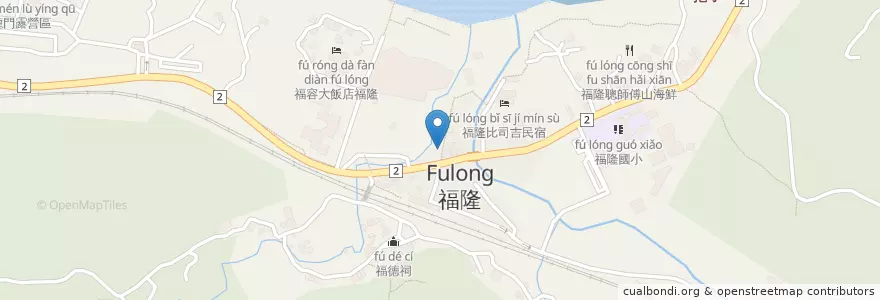 Mapa de ubicacion de 台灣東北角基督教會 en Тайвань, Новый Тайбэй, 貢寮區.