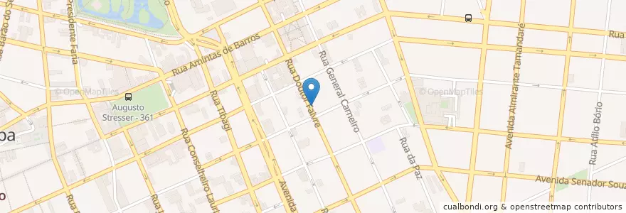 Mapa de ubicacion de Casa Belotti en ブラジル, 南部地域, パラナ, Região Geográfica Intermediária De Curitiba, Região Metropolitana De Curitiba, Microrregião De Curitiba, クリチバ.
