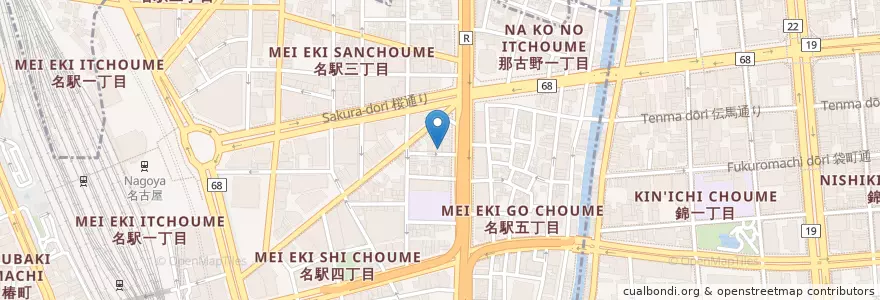Mapa de ubicacion de Y. Market Brewing en 日本, 爱知县, 名古屋市, 中村区.