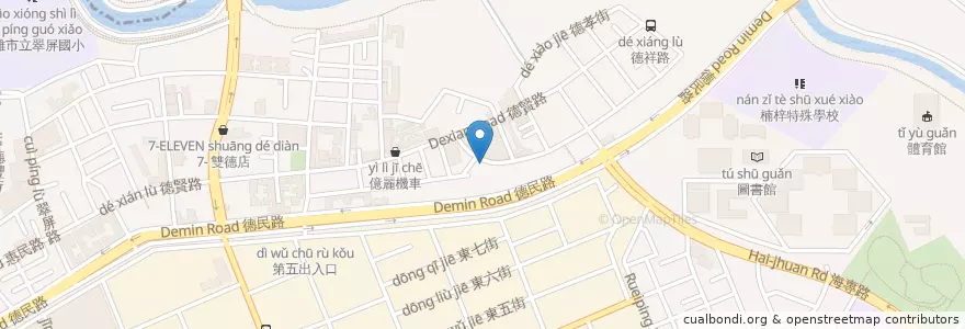 Mapa de ubicacion de 鍋舞精緻火鍋 en تايوان, كاوهسيونغ, 楠梓區.