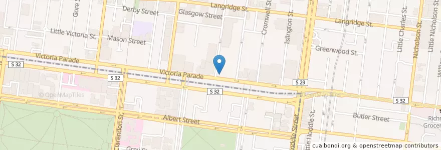 Mapa de ubicacion de The Lunch Box en Австралия, Виктория, City Of Yarra.