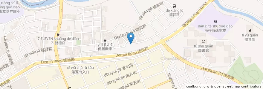 Mapa de ubicacion de 老上海臭臭鍋 en Taiwan, Kaohsiung, 楠梓區.