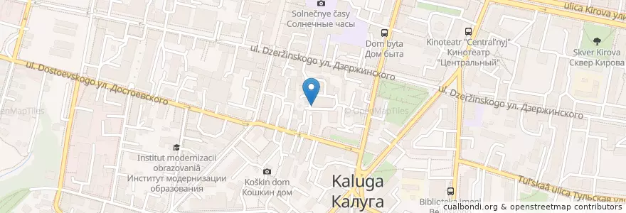 Mapa de ubicacion de РемБытХолод en روسيا, Центральный Федеральный Округ, Калужская Область, Городской Округ Калуга.