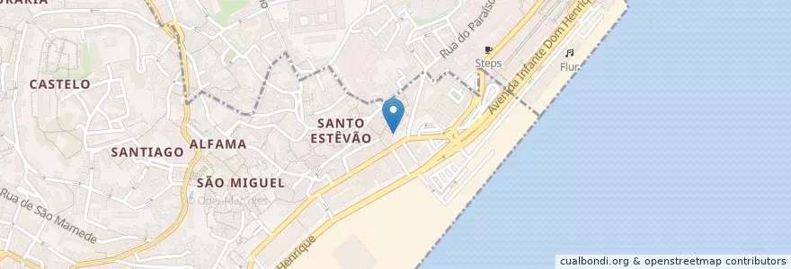 Mapa de ubicacion de Novo Conceito en Portekiz, Lisboa, Grande Lisboa, Lizbon, Santa Maria Maior.