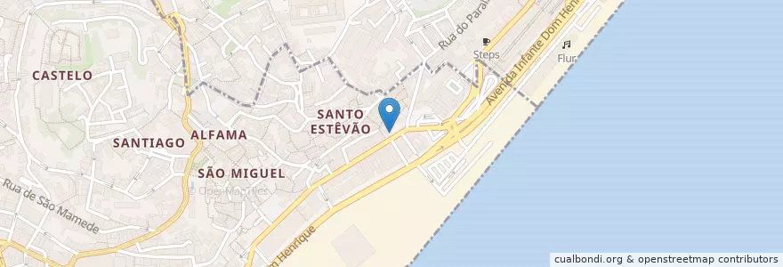 Mapa de ubicacion de Restaurante Sardinha en البرتغال, Lisboa, Grande Lisboa, لشبونة, Santa Maria Maior.