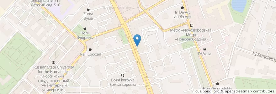 Mapa de ubicacion de Россельхозбанк en Russia, Distretto Federale Centrale, Москва, Центральный Административный Округ, Тверской Район.
