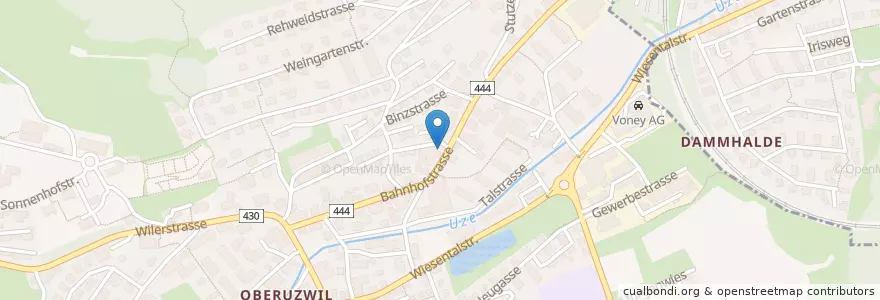 Mapa de ubicacion de AVIA en سويسرا, Sankt Gallen, Wahlkreis Wil, Oberuzwil.