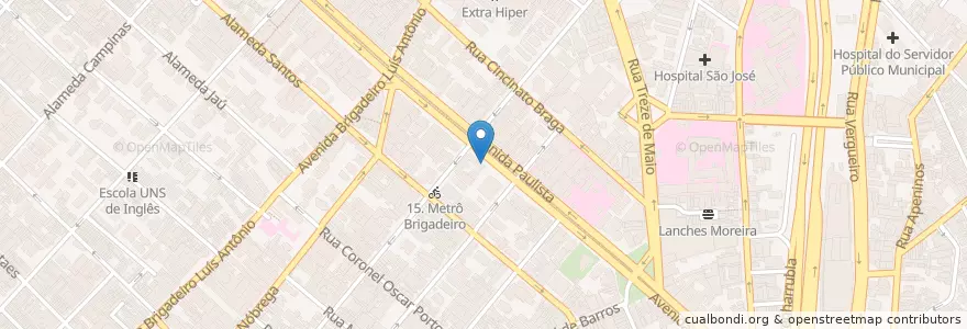Mapa de ubicacion de Bradesco Prime en البَرَازِيل, المنطقة الجنوبية الشرقية, ساو باولو, Região Geográfica Intermediária De São Paulo, Região Metropolitana De São Paulo, Região Imediata De São Paulo, ساو باولو.