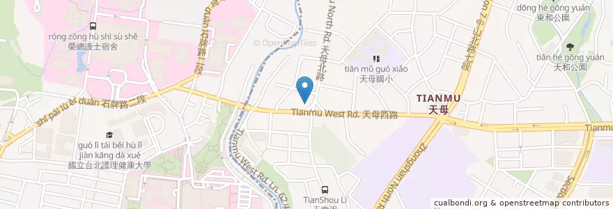 Mapa de ubicacion de 宋江餡餅粥 en Taiwán, Nuevo Taipéi, Taipéi, 北投區.