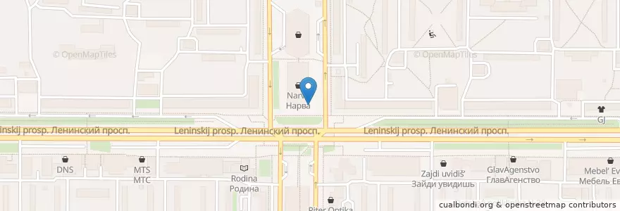 Mapa de ubicacion de Бургер Кинг en Russie, District Fédéral Du Nord-Ouest, Oblast De Léningrad, Saint-Pétersbourg, Кировский Район, Округ Княжево.