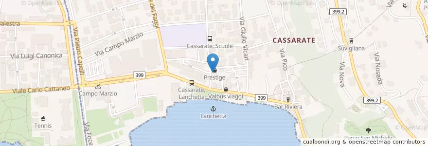 Mapa de ubicacion de Farmacia cassarate en Switzerland, Ticino, Distretto Di Lugano, Lugano.