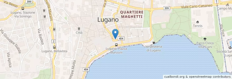 Mapa de ubicacion de EFG EX-BANCA DELLA SVIZZERA ITALIANA en Svizzera, Ticino, Distretto Di Lugano, Lugano, Circolo Di Lugano Ovest.