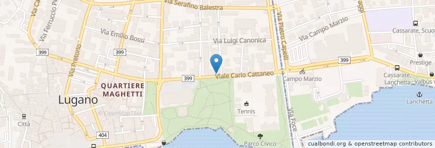Mapa de ubicacion de Bar Domingo en Switzerland, Ticino, Distretto Di Lugano, Lugano, Circolo Di Lugano Ovest.