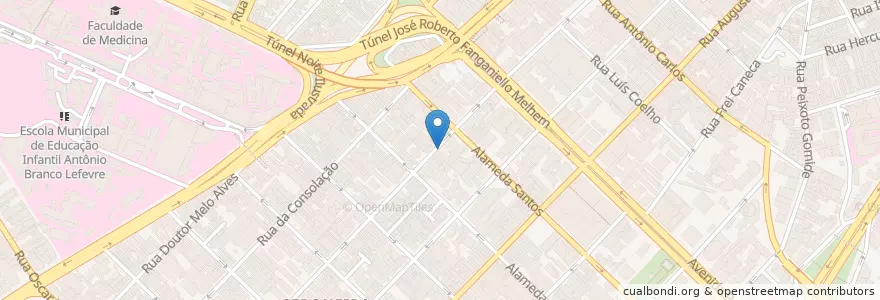 Mapa de ubicacion de Delícias do Café en Brasil, Región Sudeste, San Pablo, Região Geográfica Intermediária De São Paulo, Região Metropolitana De São Paulo, Região Imediata De São Paulo, San Pablo.