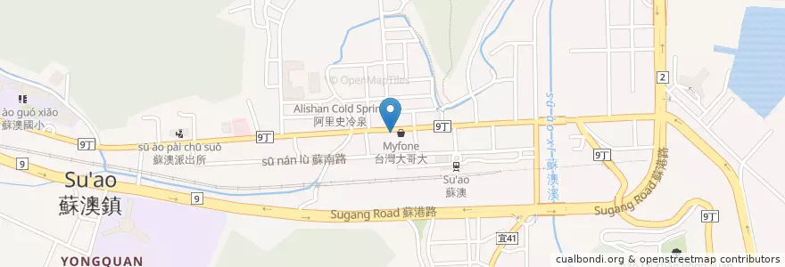 Mapa de ubicacion de 阿暖小吃部 en Taiwan, Taiwan, 宜蘭縣, 蘇澳鎮.