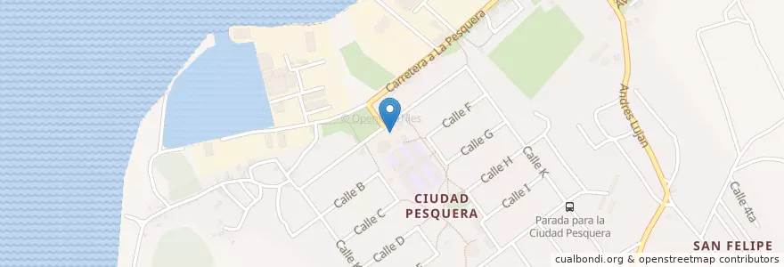Mapa de ubicacion de Cine en Cuba, Granma, Manzanillo.