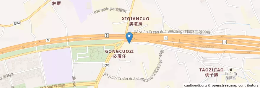 Mapa de ubicacion de 嘟嘟堡早午餐 en 臺灣, 新北市, 樹林區.