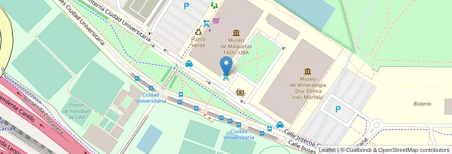 Mapa de ubicacion de 376 - Ciudad Universitaria II en アルゼンチン, Ciudad Autónoma De Buenos Aires, ブエノスアイレス, Comuna 13.