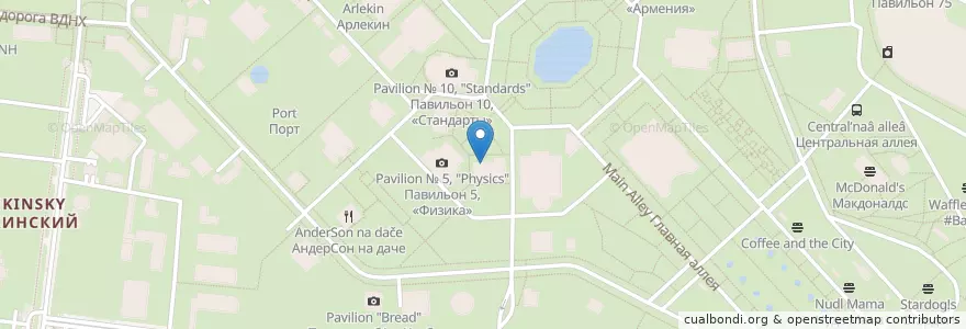 Mapa de ubicacion de Гюльчетай en Rusland, Centraal Federaal District, Moskou, Северо-Восточный Административный Округ, Останкинский Район.