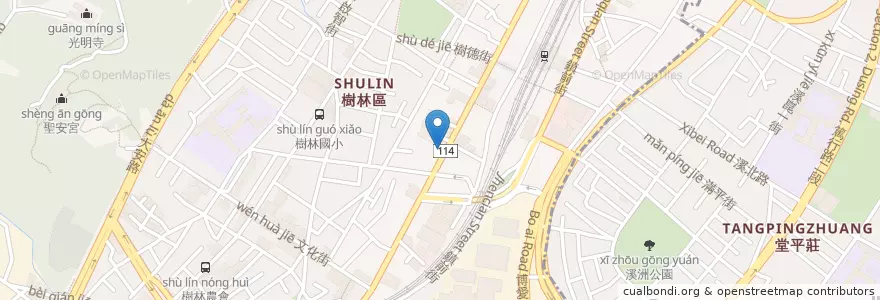 Mapa de ubicacion de 乃-冰鎮滷味 en Taiwán, Nuevo Taipéi, 樹林區.