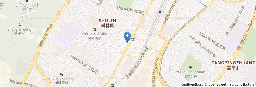 Mapa de ubicacion de 台順診所 en Taiwan, Nuova Taipei, Distretto Di Shulin.
