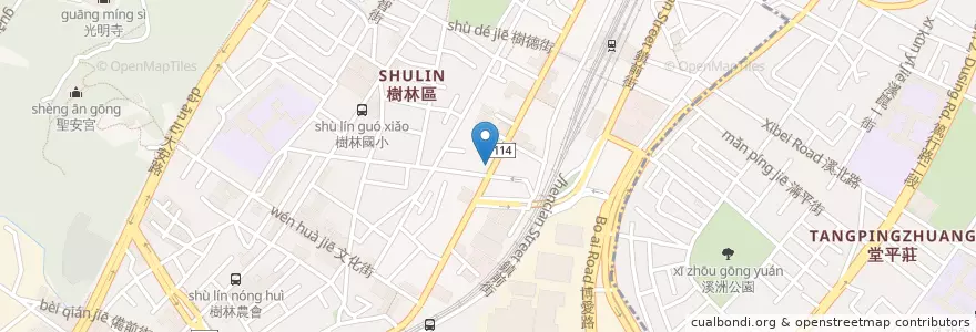 Mapa de ubicacion de 拿坡里 en Тайвань, Новый Тайбэй, 樹林區.