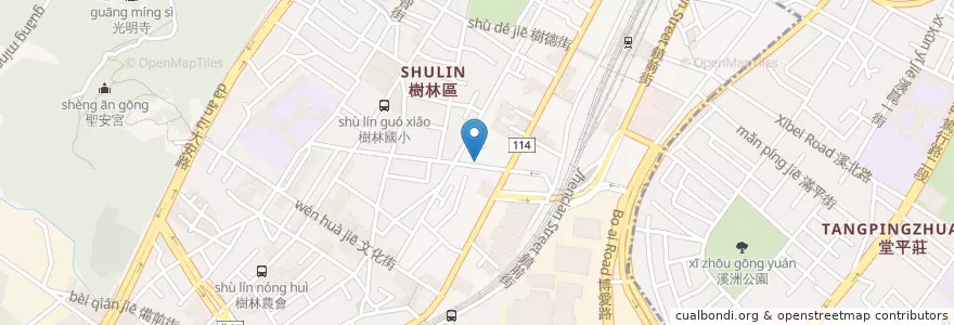 Mapa de ubicacion de 宏平牙醫 en Taiwan, Nuova Taipei, Distretto Di Shulin.