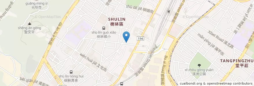 Mapa de ubicacion de 大樹連鎖藥局 en Taiwán, Nuevo Taipéi, 樹林區.