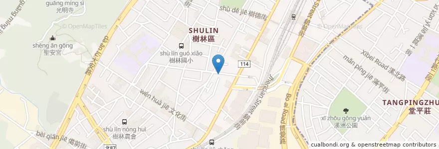 Mapa de ubicacion de 英和蔘藥房 en تایوان, 新北市, 樹林區.