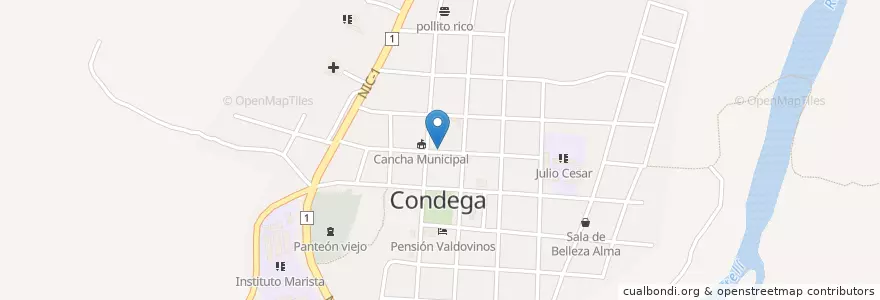 Mapa de ubicacion de Servicentro en Nicarágua, Estelí, Condega (Municipio).