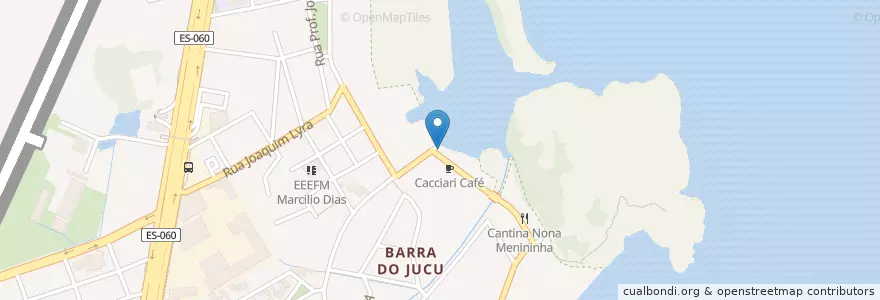 Mapa de ubicacion de Restaurante Espera Maré en Brasil, Región Sudeste, Espírito Santo.