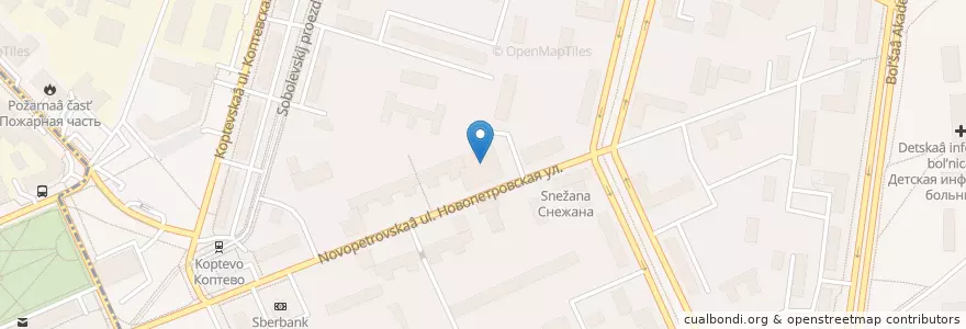 Mapa de ubicacion de Норма en Rusia, Центральный Федеральный Округ, Москва, Северный Административный Округ, Район Коптево.