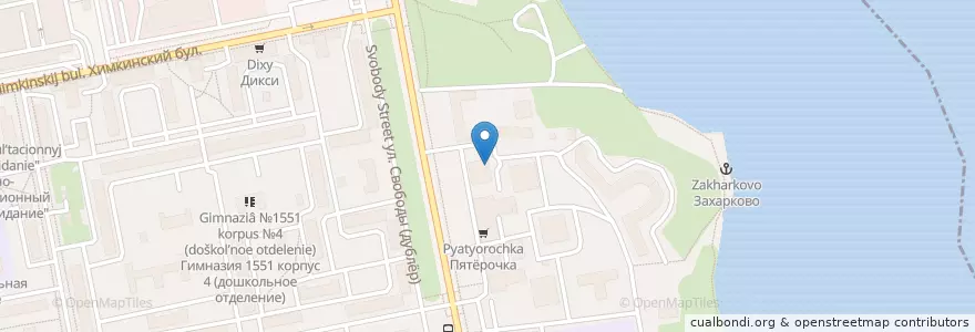 Mapa de ubicacion de Территория en Rusia, Центральный Федеральный Округ, Москва, Северо-Западный Административный Округ.