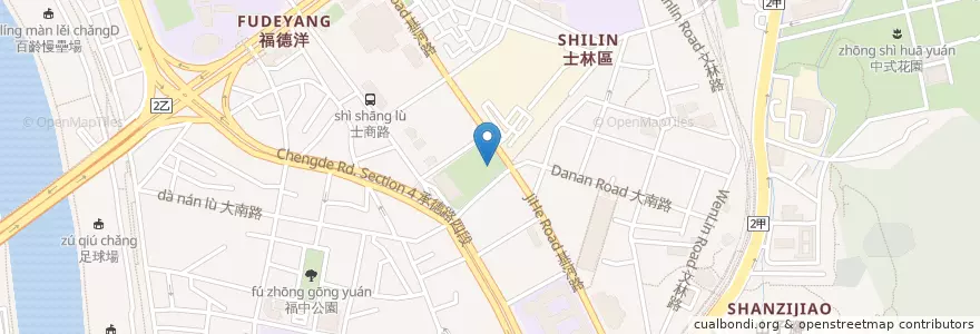 Mapa de ubicacion de 承德公園地下停車場 en Taiwan, New Taipei, Taipei, Shilin District.